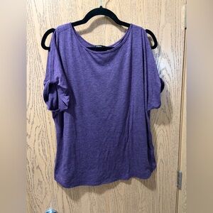 Colette Open Shoulder Women’s Purple Blouse